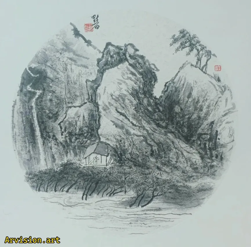 Pintura de tinta china de Feilaifeng