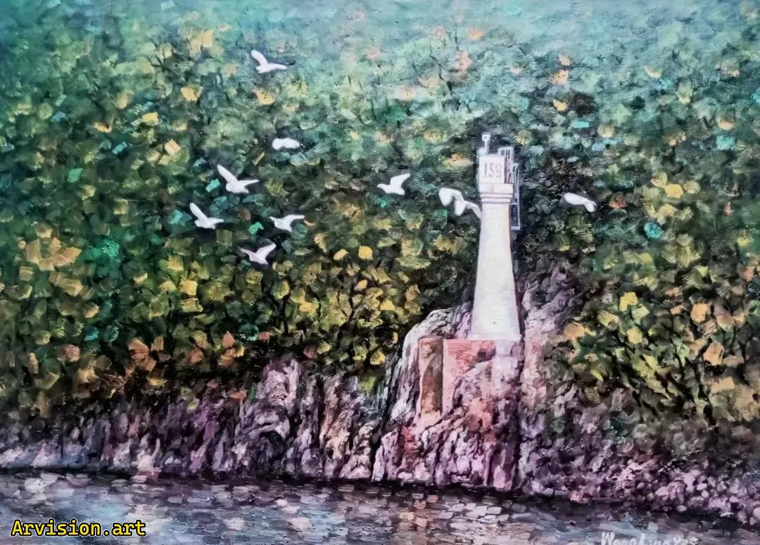 Wang Lin pintura al óleo Xiang
