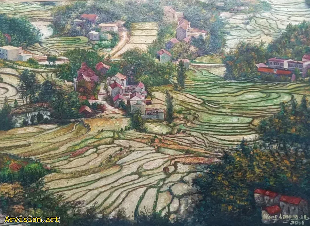 Wang Lin pintura al óleo xiaoman