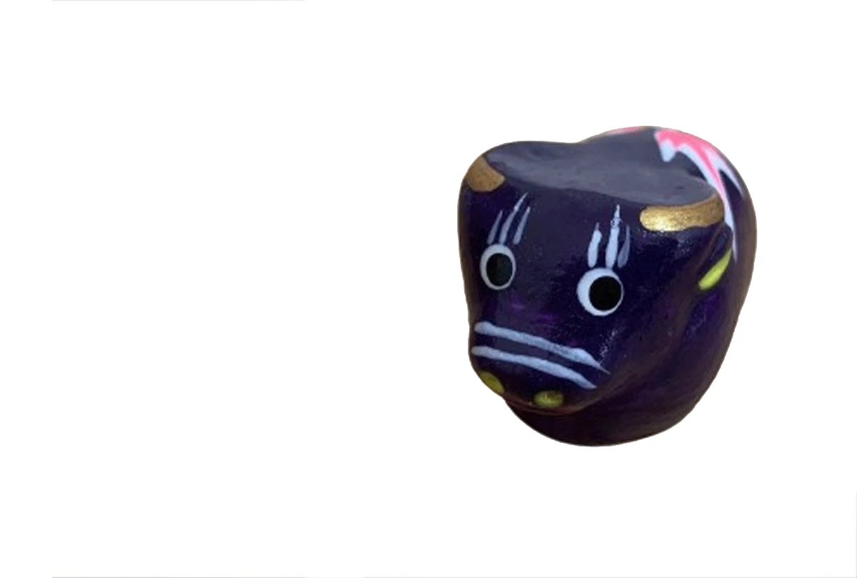 Diagrama esquemático de la decoración tradicional china de barro llamado soplado